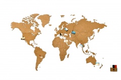    World Map Wall Decoration Small, 