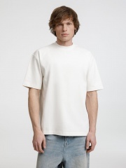 Футболка оверсайз унисекс Sideline, молочно-белая