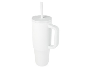 Герметичная термокружка Brady с силиконовой трубочкой, переработанная сталь, 900 мл