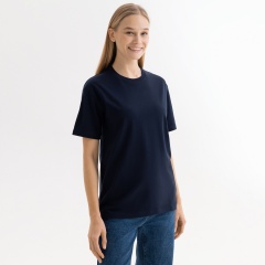 Футболка унисекс KRIS, 100% хлопок, 150 гр., темно-синяя, размер XXXL