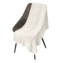 Плед Cella вязаный, бежевый (без подарочной коробки)