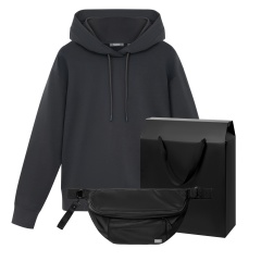 Набор с одеждой ALEX (худи, поясная сумка), черный, S