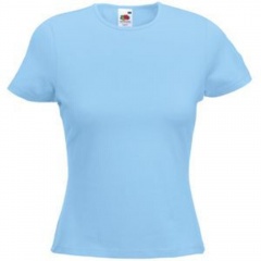  "Lady-Fit Crew Neck T", -_L, 95% /, 5% , 210 /2