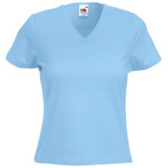  "Lady-Fit V-Neck T", -_XL, 95% /, 5% , 210 /2