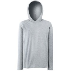  "Long Sleeve Hooded T", -_M, 100% /, 160 /2