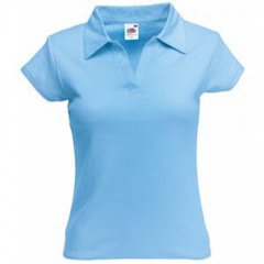  "Lady-Fit Rib Polo", -_L, 100% /, 220 /2