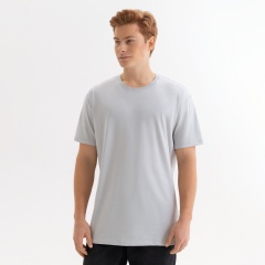 Футболка унисекс KRIS, 100% хлопок, 150 гр., светло-серая, размер XL