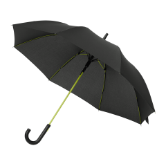Зонт-трость Quantum, черный/салатовый