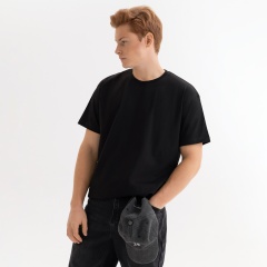 Футболка унисекс KRIS, 100% хлопок, 150 гр., черная, размер XXXL