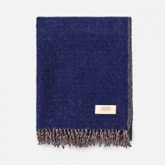 Плед Devika, синий с бежевым