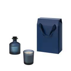 Подарочный набор Enigma, Mizu, синий (свеча, диффузор)