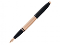   Calais Brushed Rose Gold Plate and Black Lacquer,  M