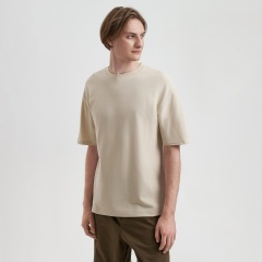 Футболка унисекс премиум AURA, 100% хлопок 200гр. бежевый, размер XS/S