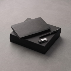 Подарочный набор Notepeno с блокнотом А5, флешкой и ручкой
