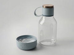 Бутылка для воды 2-в-1 Dog Bowl Bottle со съемной миской для питомцев, 1500 мл