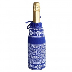„ехол дл¤ шампанского Ђ—кандикї, синий (василек)