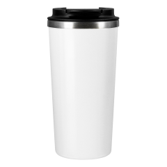 Термокружка вакуумная Palermo, белая, гладкое покрытие