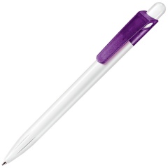 SYMPHONY, ручка шариковая, фростированный сиреневый/белый, пластик