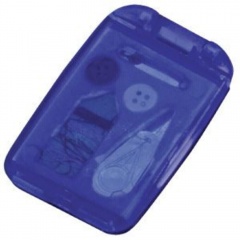 Набор швейный с зеркалом; синий; 7,5х4,9х1 см; пластик