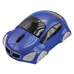 Мышь компьютерная оптическая "Автомобиль"; синий; 10,4х6,4х3,7см; пластик