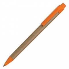 GREEN TOUCH, ручка шариковая, оранжевый, картон/пластик