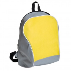 Промо-рюкзак "Fun"; серый с желтым; 30х38х14 см; полиэстер