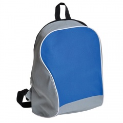 Промо-рюкзак "Fun"; серый с синим; 30х38х14 см; полиэстер