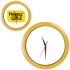 Часы настенные "ПРОМО" разборные ; желтый,  D28,5 см; пластик