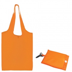 Сумка для покупок "Shopping"; оранжевый; 41х38х0,2 см (в сложенном виде 8,5х12х1см); Полиэстер