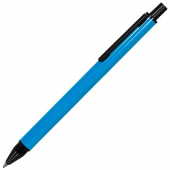 IMPRESS, ручка шарикова¤, голубой/черный, металл  