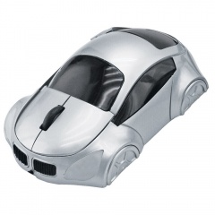 Мышь компьютерная оптическая "Автомобиль"; серебристый; 10,4х6,4х3,7см; пластик
