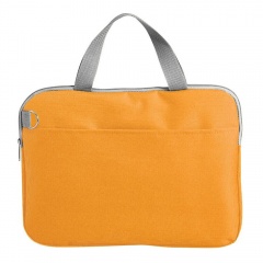 Конференц-сумка "Тодес-2" отделением для ноутбука, оранжевый, 40*30*2,5 см; полиэстер 600D; шелкогр