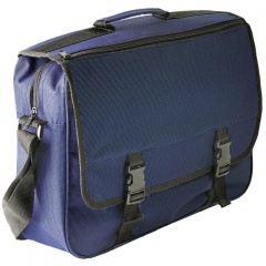 Конференц-сумка "London"; синий; 39х27х10 см; полиэстер